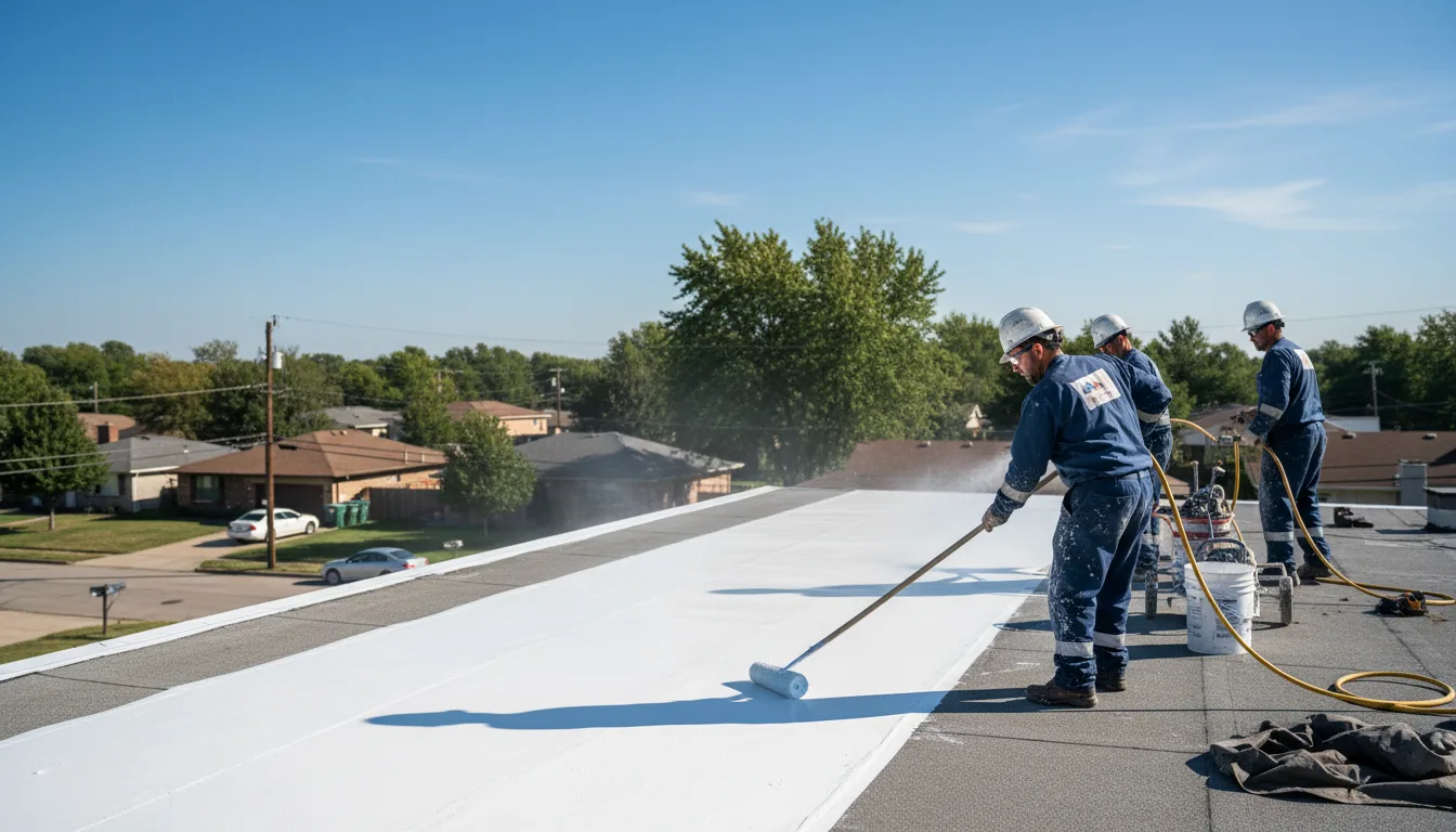 Commercial roof coating in Cushman, AR near me